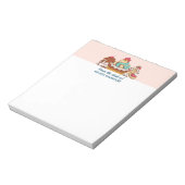 Retro Style Cupcakes Sweet Dessert Notitieblok (Linkerzijde)