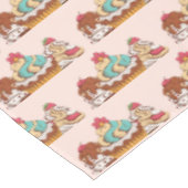 Retro Style Cupcakes Sweet Dessert Patroon Tafelkleed (Gekanteld)