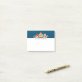 Retro Style Cupcakes Sweet Dessert Post-it® Notes (Op bureau)