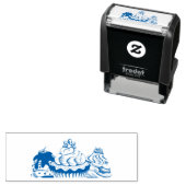 Retro Style Cupcakes Sweet Dessert Zelfinktende Stempel (In situ)