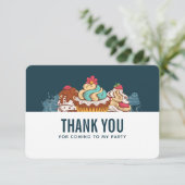 Retro Style Cupcakes Sweet Treates Dank je Bedankkaart (Staand voorkant)