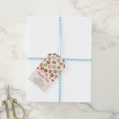 Retro Style Cute Colorful Donut Pattern Dank u Cadeaulabel (Met Touw)