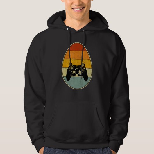 Retro Style Easter Egg Graphic Funding Easter Day  Hoodie (Voorkant)