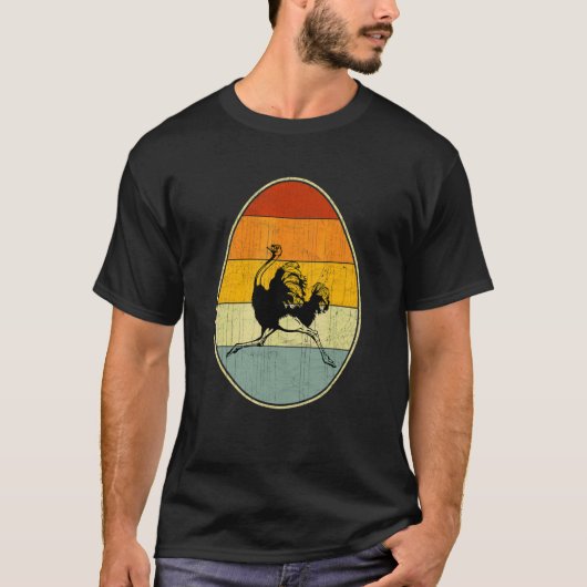 Retro Style Easter Egg Graphic Funding Easter Day T-shirt (Voorkant)