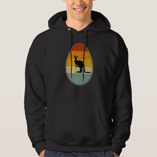 Retro Style Easter Egg Graphic Funny Paasdag Ka Hoodie (Voorkant)