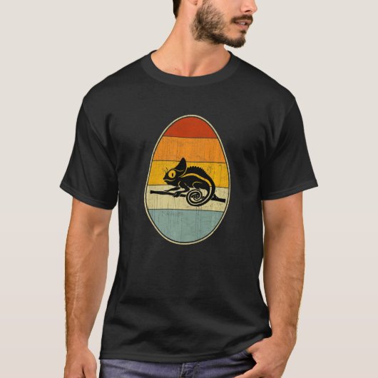 Retro Style Easter Egg Graphic Funtoch Paasdag Ch T-shirt (Voorkant)