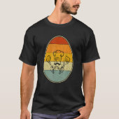 Retro Style Easter Egg Graphic Funtoch Paasdag Ch T-shirt (Voorkant)