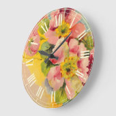 Retro Style Floral  Kitchen Grote Klok (Hoek)