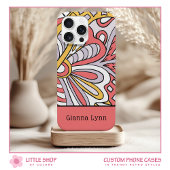 Retro-Style Floral Monogrammed Case-Mate iPhone Case