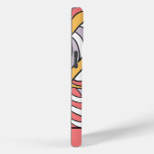 Retro-Style Floral Monogrammed Case-Mate iPhone Case (Achterkant / Rechts)