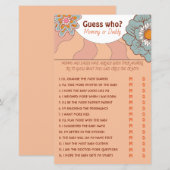 Retro Style Flover-Baby shower (Voorkant / Achterkant)