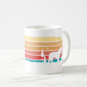 Retro Style  Franse Bulldog Sunset Cute Koffiemok