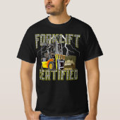 Retro Style Funny Forklift Operator Forklift Certi T-shirt (Voorkant)
