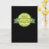 Retro Style Funny Vasectomy 100% Juice No Seeds Kaart (Gele Bloem)