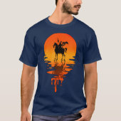  Retro Style Genghis Khan T-shirt (Voorkant)
