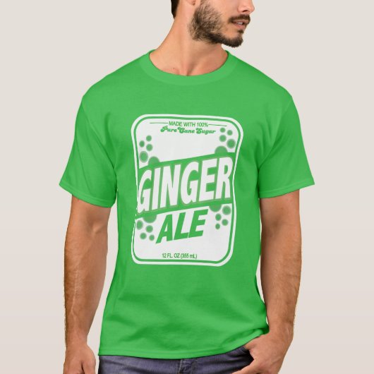 Retro Style GINGER ALE Costuum T T-shirt (Voorkant)