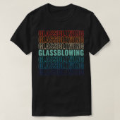  Retro Style Glasblazen Gift Idee voor GLA T-shirt (Design voorkant)