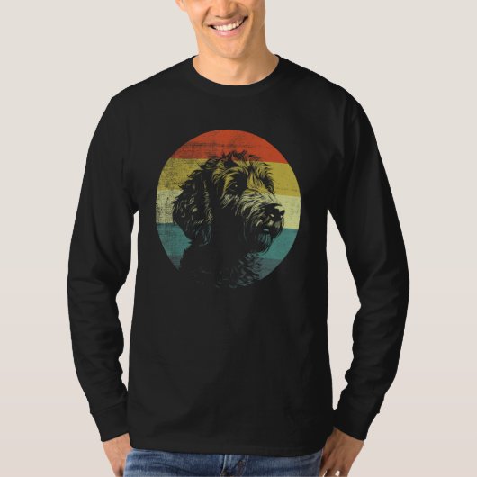Retro Style Goldendoodle Dog T-shirt (Voorkant)