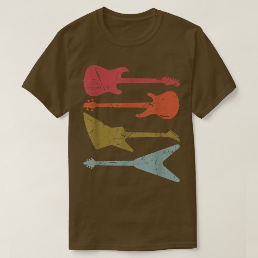 Retro Style GuitarGuitar 2694 T-shirt (Design voorkant)