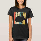  Retro Style Hamster Silhouette T-shirt (Voorkant)