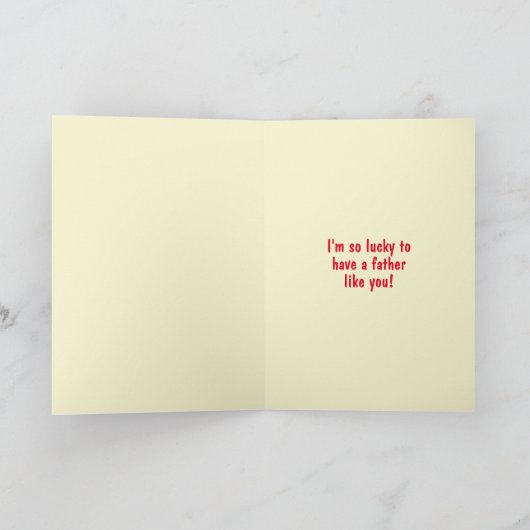 Retro Style Happy Vaderdag-kaart Kaart (Binnen)