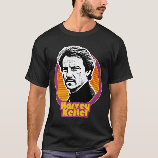Retro Style Harvey Keitel Fan Art Design T-shirt (Voorkant)