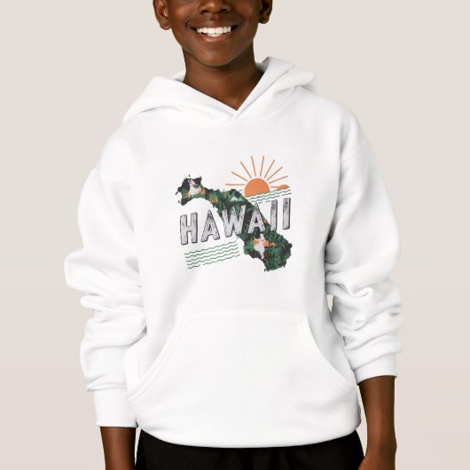 Retro Style Hawaii Silhouette Kinder (Voorkant)