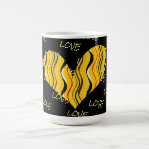 Retro Style Heart Love Mug Cup Koffiemok