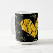 Retro Style Heart Love Mug Cup Koffiemok (Voorkant links)