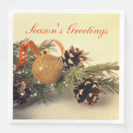 Retro Style Holiday Decorations Servetten