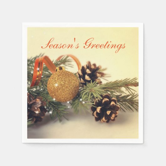 Retro Style Holiday Decorations Servetten (Voorkant)