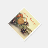 Retro Style Holiday Decorations Servetten (Hoek)