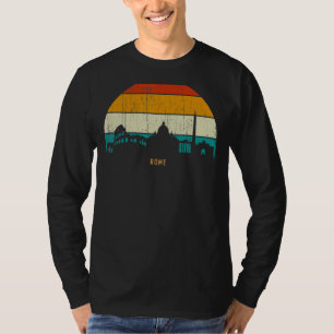  Retro Style Hoofdstad van Italië skyline steden T-shirt