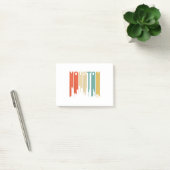 Retro Style Houston Texas Skyline van 1970 Post-it® Notes (Kantoor)