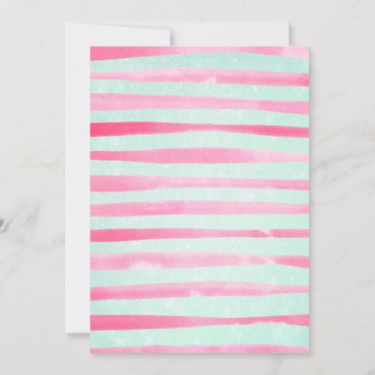 Retro Style Ice Cream Party, verjaardag Kaart (Achterkant)