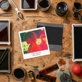 Retro style instant photo square business card vierkante visitekaartje