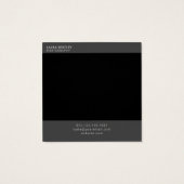 Retro style instant photo square business card vierkante visitekaartjes (Achterkant)