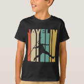 Retro Style Javelin Throw Track en Field T-shirt (Voorkant)