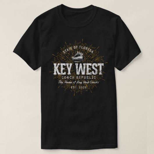 Retro Style Key West TShirt (Design voorkant)