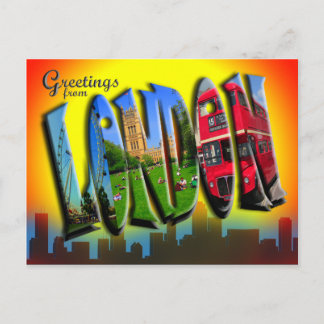 Retro Style London Briefkaart