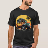 Retro Style  Look Offroading adventure 4x4 T-shirt (Voorkant)