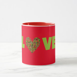 Retro Style LOVE en Mok Cup