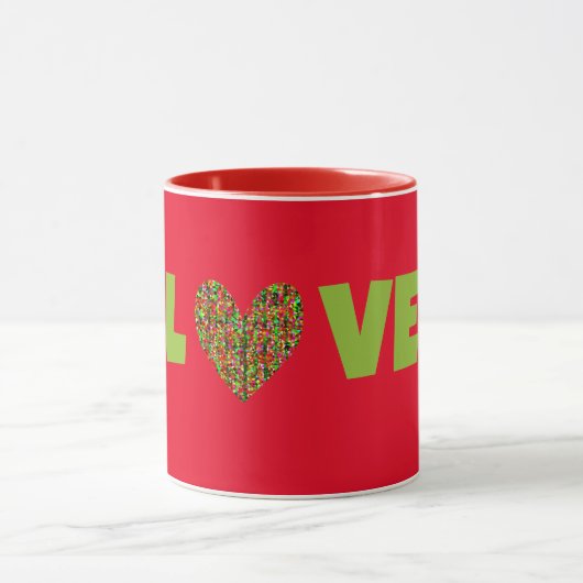 Retro Style LOVE en Mok Cup (Midden)