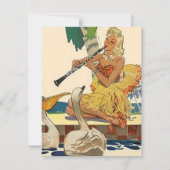 Retro Style Luau Pool Party Grass Skirt Invitation Kaart (Voorkant)