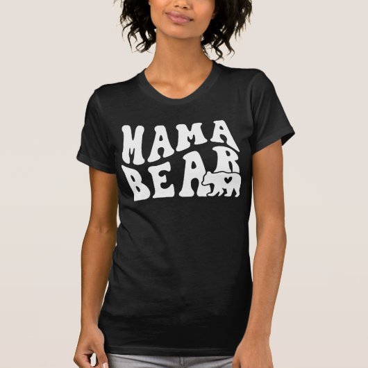 Retro Style Mama Beer, Mama & Cub T-shirt (Voorkant)