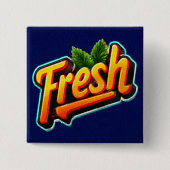 Retro Style Minty Fresh Pinback Button (Voorkant)