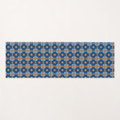 Retro Style Moroccan Tegel Pattern Yogamat (Voorkant (horizontaal))