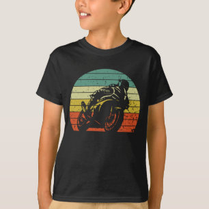 Retro Style Motorfiets Sportfiets T-shirt