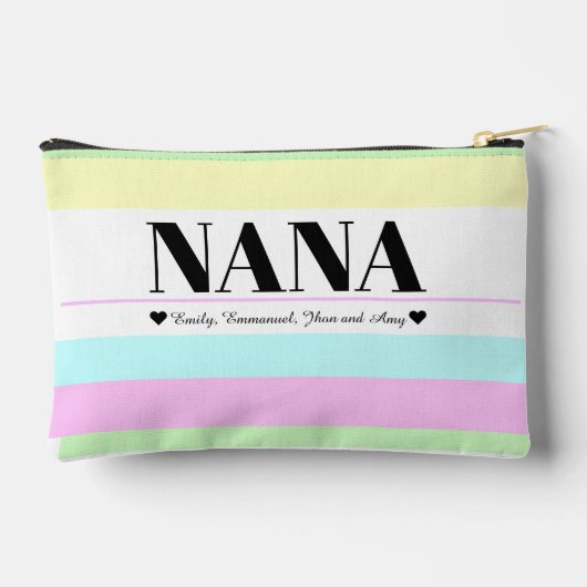 Retro Style Nana Script Naam kleinkind Etui (Achterkant)