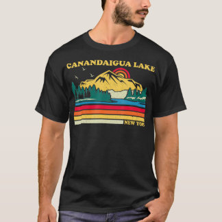 Retro Style New York Canandaigua Lake T-shirt